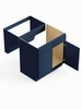 30-in x 21-in x 33-in Ready To Assemble Slim Shaker Double Door Double Drawer Front ADA Vanity Sink Base Cabinet, Navy Blue, VS30-ADA-RTA-FR02-NB