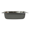 25-in x 22 1/64-in x 6-in 22 Gauge Single Bowl, Stainless Steel Kitchen Sink, Drop-in Installation, with 3 Faucet Holes