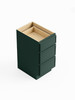 15-in x 21-in x 35-in Ready to Assemble Slim Shaker Vanity Three Drawer Base Cabinet, Green, 3VDB15-RTA-FR02-GR