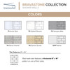 BW3696-71 Bravastone 36-In X 96-In Glue To Wall Wall Panel, Arctic Etch