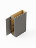 9-in x 24-in x 35-in Ready To Assemble Slim Shaker Tray Base Cabinet, Light Grey