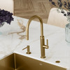 Mythos Masterpiece 18.3-Inch Single Handle Pull-Down Kitchen Faucet in Gold