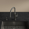 Mythos Masterpiece 18.3-Inch Single Handle Pull-Down Kitchen Faucet in Anthracite