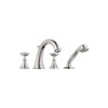 Roman Tub Filler Kit Deck Mount in Brushed Nickel