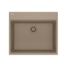 Maris Dual Mount 25-In X 22-In Fragranite Dual Mount Single Bowl Laundry Sink in Oyster