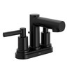 Aluma Matte black two-handle low arc bathroom faucet