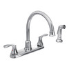 Cornerstone Chrome Two-Handle High Arc Kitchen Faucet