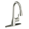 Baystone Chrome One-Handle Pullout Kitchen Faucet
