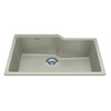 Granite Series 30.69-In Lr X 19.69-In Fb Undermount Single Bowl Granite Kitchen Sink in Champagne
