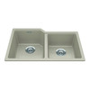 Granite Series 30.69-In Lr X 19.69-In Fb Undermount Double Bowl Granite Kitchen Sink in Champagne
