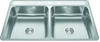 Creemore 33-In Lr X 22-In Fb X 6-In Dp Drop In Double Bowl 3-Hole Stainless Steel Sink in Commercial Satin Finish