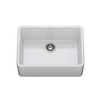 Franke Ceranova 27‑In. Fireclay Ceramic Farmhouse Apron Front Single Bowl Kitchen Sink In Glossy White