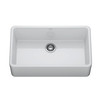 Franke Ceranova 33‑In. Fireclay Ceramic Farmhouse Apron Front Single Bowl Kitchen Sink In Glossy White
