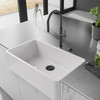 Franke Ceranova 33‑In. Fireclay Ceramic Farmhouse Apron Front Single Bowl Kitchen Sink In Glossy White