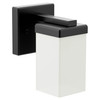 90 Degree Matte black one globe bath light