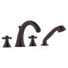 Grohe K25506-18733-ZB0 Geneva Single Handle Roman Bathtub Faucet Kit With Deck Mount