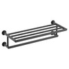 Greenfield Matte black towel shelf