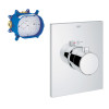 Custom Shower Thermostatic with Control Module Trim Kit in Chrome