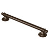 Brantford Oil rubbed bronze 12" Designer Grab Bar
