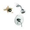 Shower Combination in Chrome