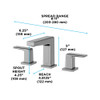 Toto(R) Gb Series 1.2 Gpm Two Handle Widespread Bathroom Sink Faucet With Drain Assembly, Polished Chrome