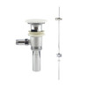 Toto Thp737#01 Lever Faucet Drain Fitting Assembly With White Ceramic Drain Cover