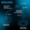 Toto(R) G Series(R) 1.75 Gpm Single Spray 12 Inch Round Showerhead With Comfort Wave(R), Polished Chrome