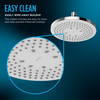 Toto(R) G Series(R) 2.5 Gpm Single Spray 12 Inch Round Showerhead With Comfort Wave(R), Polished Chrome