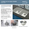 31.9375-in x 19.125-in x 9.5 Granite Double Equal Undermount Kitchen Sink in Black with Grids, Strainer, Disposer Strainer, Installation Kit