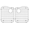 31.9375-in x 19.125-in x 9.5 Granite Double Equal Undermount Kitchen Sink in Cafe Latte with Grids, Strainer, Disposer Strainer, Installation Kit