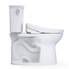 Toto(R) Drake(R) Transitional Washlet(R)+ Two-Piece Elongated 1.28 Gpf Tornado Flush(R) Toilet With S5 Bidet Seat, Cotton White