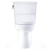 Toto(R) Drake(R) Transitional Washlet(R)+ Two-Piece Elongated 1.28 Gpf Universal Height Tornado Flush(R) Toilet With S5 Bidet Seat, Cotton White