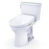 Toto(R) Drake(R) Transitional Washlet(R)+ Two-Piece Elongated 1.28 Gpf Universal Height Tornado Flush(R) Toilet With S2 Bidet Seat, Cotton White
