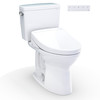 Toto(R) Drake(R) Washlet(R)+ Two-Piece Elongated 1.6 Gpf Universal Height Tornado Flush(R) Toilet With S5 Bidet Seat, 10 Inch Rough-In, Cotton White