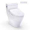Toto(R) Washlet+(R) Aimes One-Piece Elongated 1.28 Gpf Toilet And Washlet S5 Bidet Seat, Cotton White