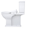 Toto(R) Washlet(R)+ Connelly(R) Two-Piece Elongated Dual Flush 1.28 And 0.9 Gpf Toilet And Classic Washlet S7A Classic Bidet Seat, Cotton White