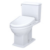 Toto(R) Washlet(R)+ Connelly(R) Two-Piece Elongated Dual Flush 1.28 And 0.9 Gpf Toilet And Classic Washlet S7 Classic Bidet Seat, Cotton White