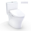 Toto(R) Washlet+(R) Aquia Iv Two-Piece Elongated Dual Flush 1.28 And 0.9 Gpf Toilet And Washlet S5 Bidet Seat, Cotton White