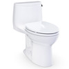 Toto(R) Ultramax(R) One-Piece Elongated 1.28 Gpf Universal Height Toilet With Right-Hand Trip Lever, Cefiontect(R) And Ss114 Softclose(R) Seat, Cotton White