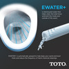 Toto(R) Washlet(R)+ Sp Wall-Hung Square-Shape Toilet With Sw Bidet Seat And Duofit(R) In-Wall 1.28 And 0.9 Gpf Dual-Flush Tank System, Matte Silver - Cwt4494549Cmfga#Ms