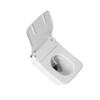 Toto(R) Washlet(R)+ Sp Wall-Hung Square-Shape Toilet With Sx Bidet Seat And Duofit(R) In-Wall 1.28 And 0.9 Gpf Dual-Flush Tank System, Matter Silver