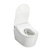 Toto(R) Washlet(R)+ Rp Wall-Hung D-Shape Toilet With Rw Bidet Seat And Duofit(R) In-Wall 1.28 And 0.9 Gpf Auto Dual-Flush Tank System, Matte Black