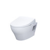 Toto(R) Washlet(R)+ Ep Wall-Hung Elongated Toilet With S7A Contemporary Bidet Seat And Duofit(R) In-Wall 0.9 And 1.28 Gpf Auto Dual-Flush Tank System, Matte Silver