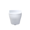 Toto(R) Washlet(R)+ Ep Wall-Hung Elongated Toilet With S7 Contemporary Bidet Seat And Duofit(R) In-Wall 0.9 And 1.28 Gpf Dual-Flush Tank System, Matte Silver