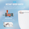 Toto(R) Washlet(R)+ Ep Wall-Hung Elongated Toilet And Washlet S5 Bidet Seat And Duofit(R) In-Wall 0.9 And 1.28 Gpf Dual-Flush Tank System, Matte Silver