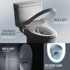 Toto(R) Washlet(R)+ Ap Wall-Hung Elongated Toilet With S7A Contemporary Bidet Seat And Duofit(R) In-Wall 0.9 And 1.28 Gpf Auto Dual-Flush Tank System, Matte Silver
