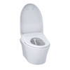 Toto(R) Washlet(R)+ Ap Wall-Hung Elongated Toilet With S7A Contemporary Bidet Seat And Duofit(R) In-Wall 0.9 And 1.28 Gpf Auto Dual-Flush Tank System, Matte Silver