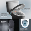 Toto(R) Washlet(R)+ Ap Wall-Hung Elongated Toilet With S7 Contemporary Bidet Seat And Duofit(R) In-Wall 0.9 And 1.28 Gpf Dual-Flush Tank System, Matte Silver