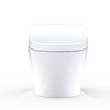 Toto(R) Washlet(R)+ Ap Wall-Hung Elongated Toilet And Washlet S5 And Duofit(R) In-Wall 0.9 And 1.28 Gpf Dual-Flush Tank System, Matte Silver