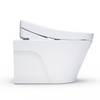 Toto(R) Washlet(R)+ Ap Wall-Hung Elongated Toilet And Washlet S5 And Duofit(R) In-Wall 0.9 And 1.28 Gpf Dual-Flush Tank System, Matte Silver